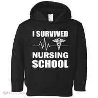 I Survived Nursing School Toddler Hoodie thumb 0