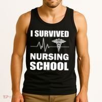 I Survived Nursing School Tank Top thumb 3