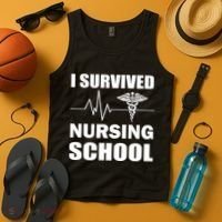 I Survived Nursing School Tank Top thumb 4