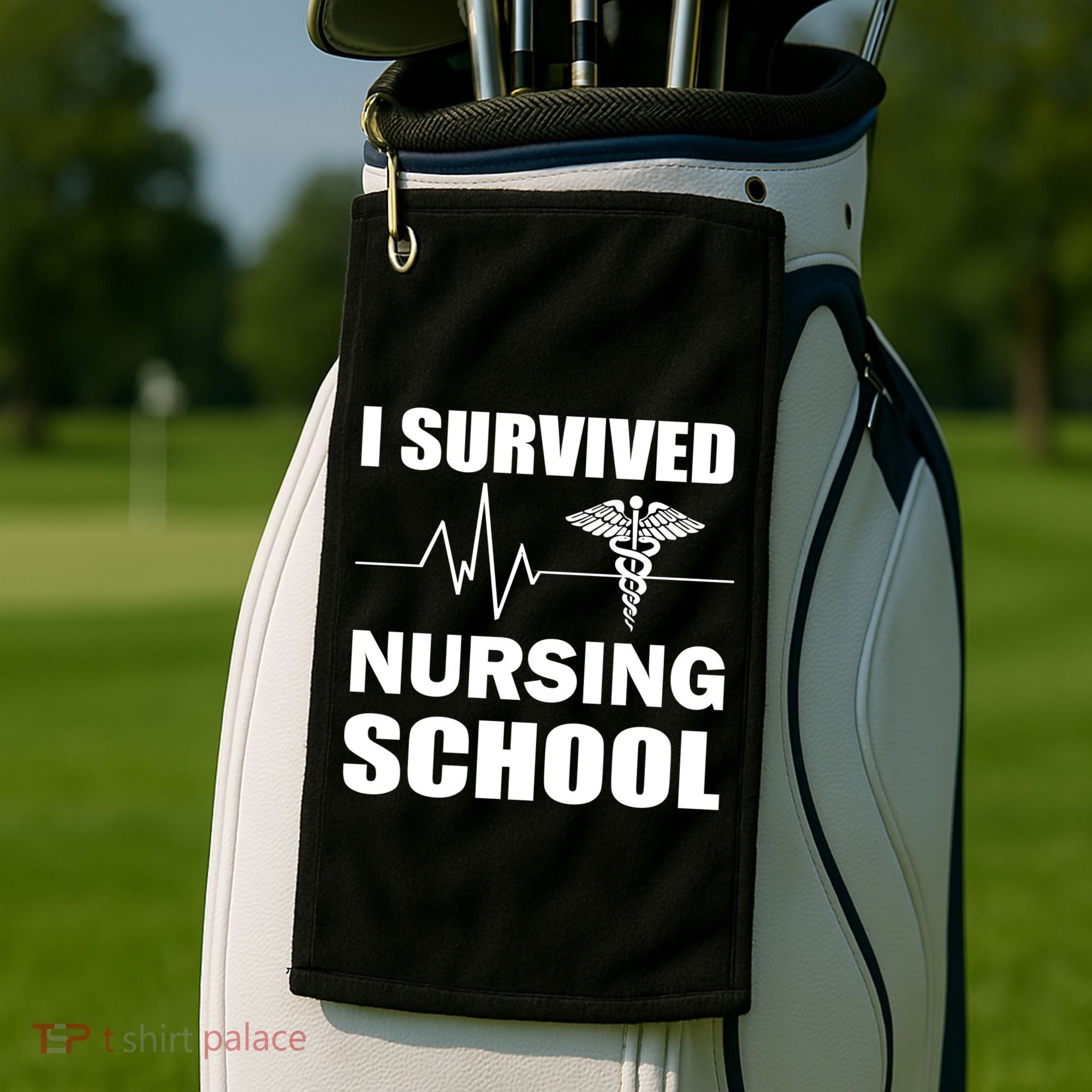 I Survived Nursing School Golf Towel