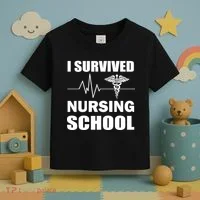 I Survived Nursing School Toddler T-Shirt thumb 3