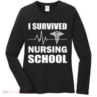 I Survived Nursing School Women's Long Sleeve Shirt thumb 0
