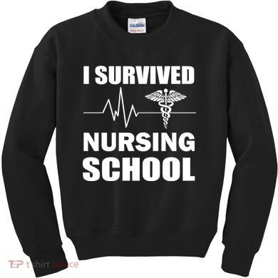 I Survived Nursing School Kids Sweatshirt