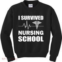 I Survived Nursing School Kids Sweatshirt thumb 0