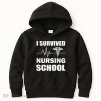 I Survived Nursing School Kids Hoodie thumb 0