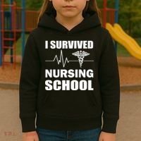 I Survived Nursing School Kids Hoodie thumb 3