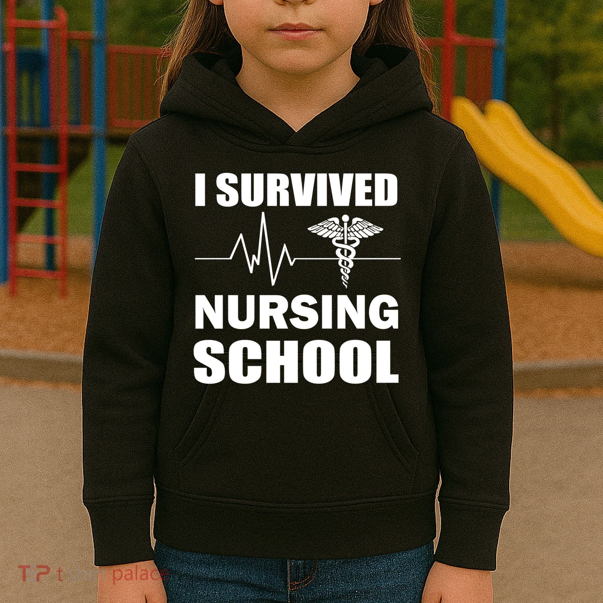 I Survived Nursing School Kids Hoodie