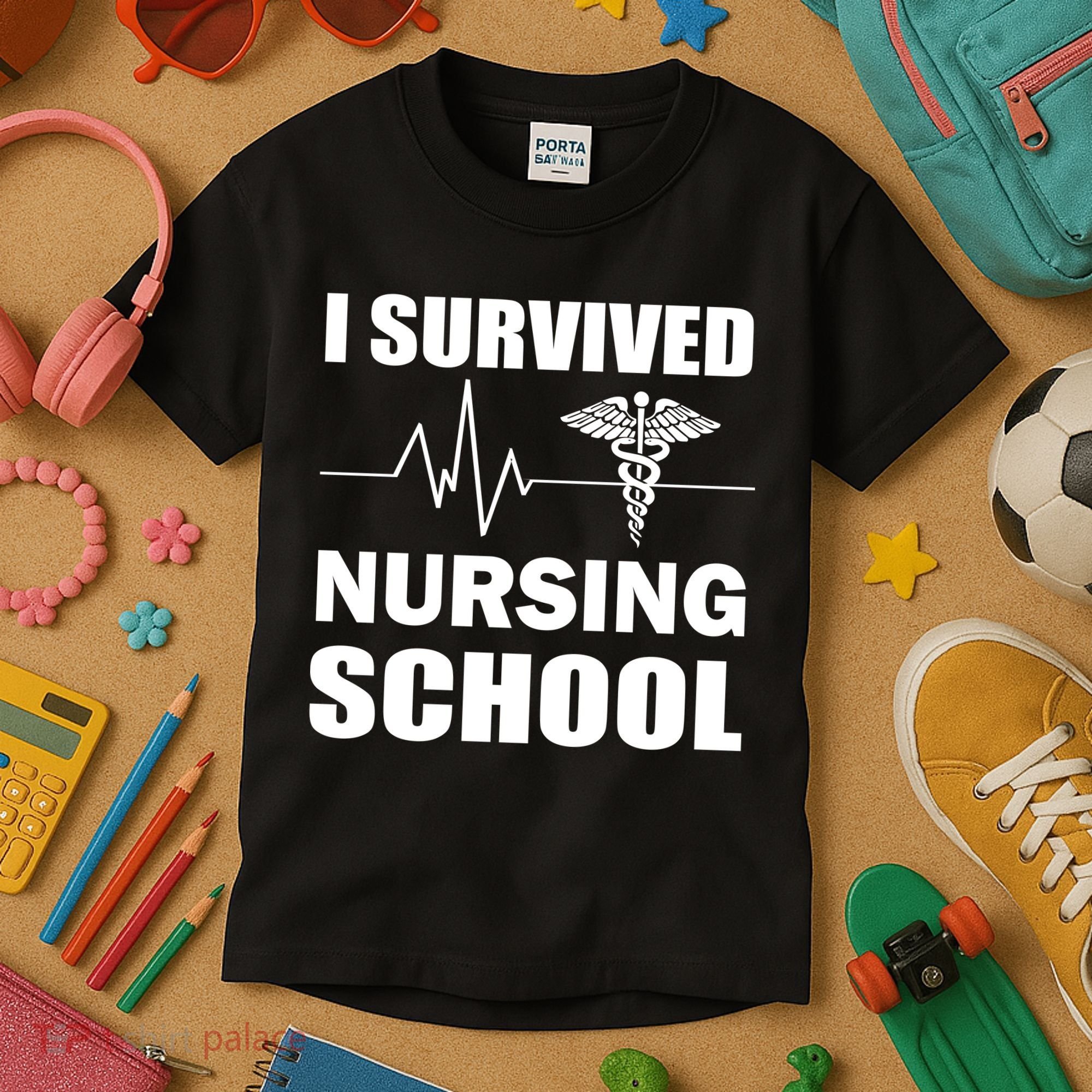 I Survived Nursing School Kids T-Shirt
