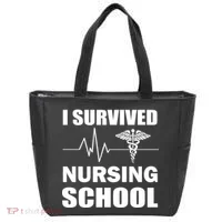 I Survived Nursing School Tote Bag thumb 0