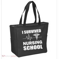 I Survived Nursing School Tote Bag thumb 2