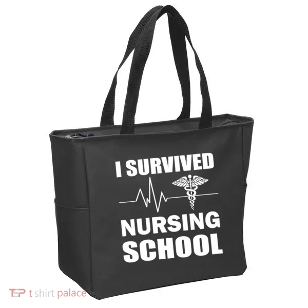 I Survived Nursing School Tote Bag