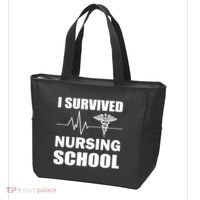 I Survived Nursing School Tote Bag thumb 3