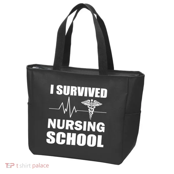 I Survived Nursing School Tote Bag