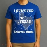 I Survived Snovid 2021Texas Snowstorm T-Shirt thumb 3