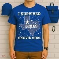 I Survived Snovid 2021Texas Snowstorm T-Shirt thumb 6