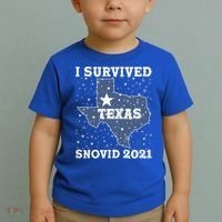 I Survived Snovid 2021Texas Snowstorm Toddler T-Shirt thumb 2
