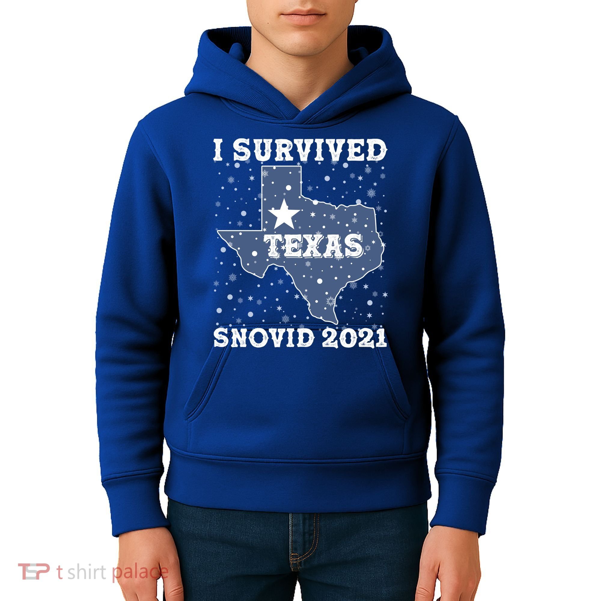 I Survived Snovid 2021Texas Snowstorm Kids Hoodie