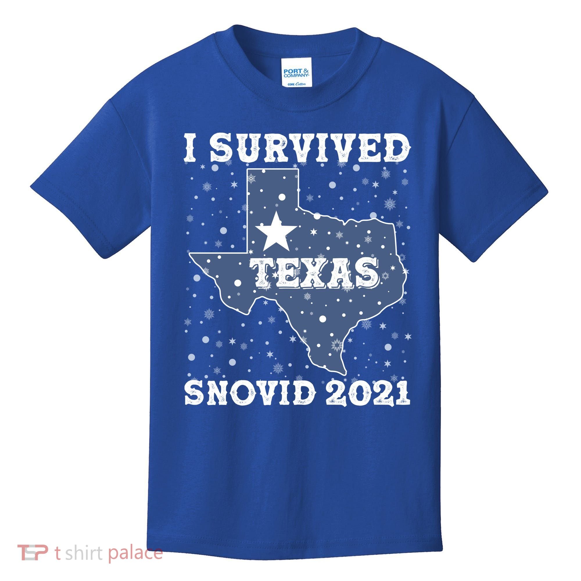 I Survived Snovid 2021Texas Snowstorm Kids T-Shirt