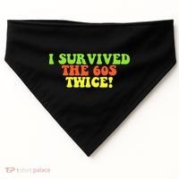 I Survived The 60s Twice USA-Made Doggie Bandana thumb 0