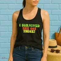 I Survived The 60s Twice Women's Tank Top thumb 2