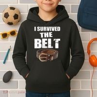 I Survived The Belt Kids Hoodie thumb 2