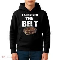 I Survived The Belt Kids Hoodie thumb 4