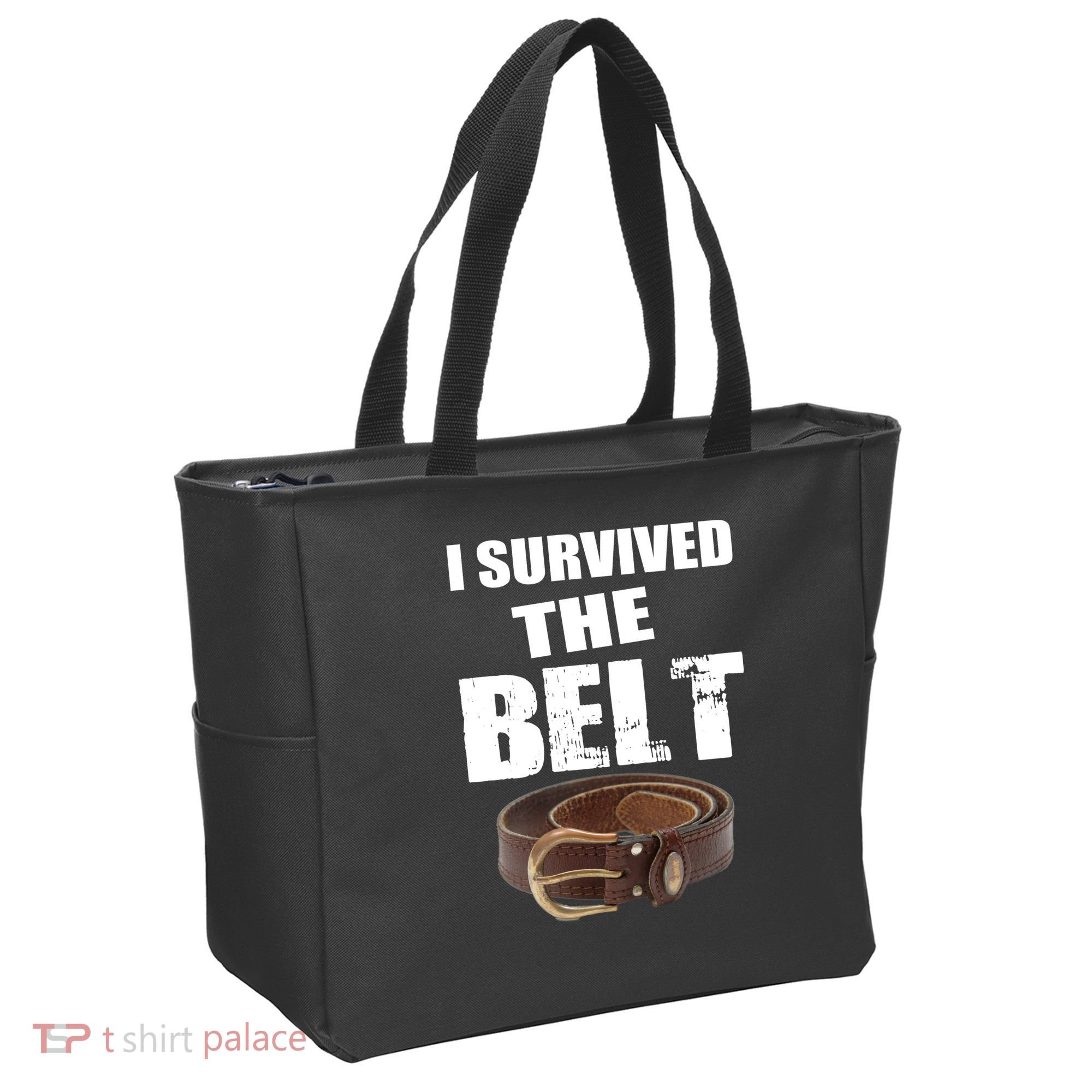 I Survived The Belt Tote Bag