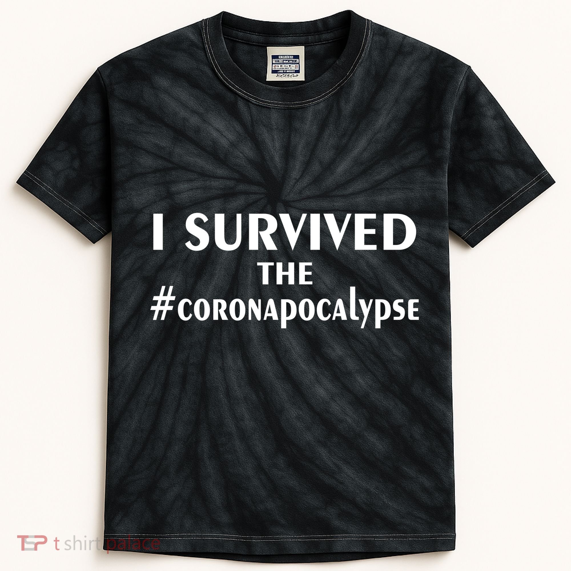 I Survived The Coronapocalypse Kids Tie-Dye T-Shirt