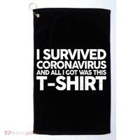 I Survived the Coronavirus and All I Got Was This Golf Towel thumb 0