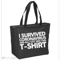 I Survived the Coronavirus and All I Got Was This Tote Bag thumb 2