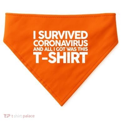 I Survived the Coronavirus and All I Got Was This USA-Made Doggie Bandana