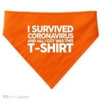 I Survived the Coronavirus and All I Got Was This USA-Made Doggie Bandana thumb 0