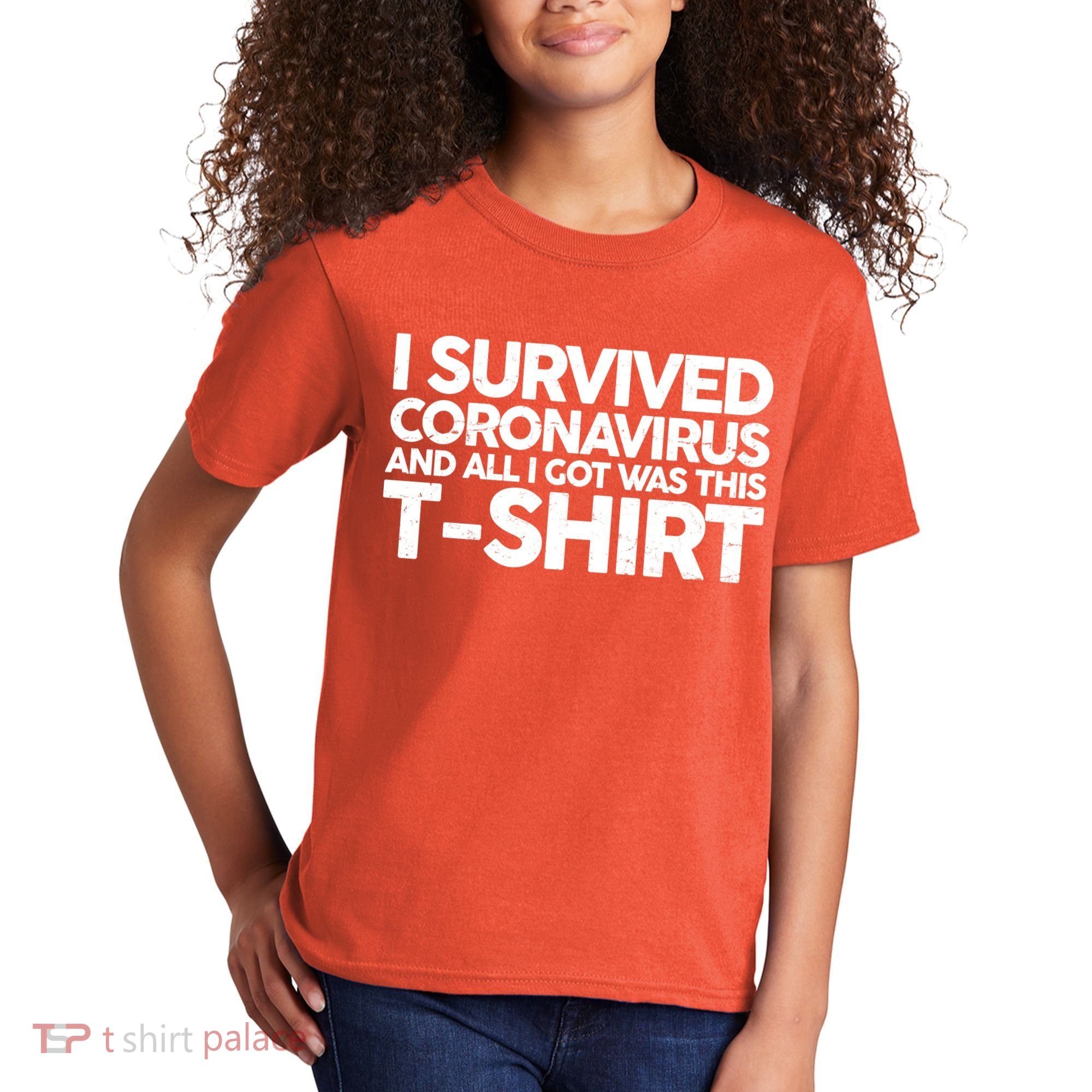I Survived the Coronavirus and All I Got Was This Kids T-Shirt