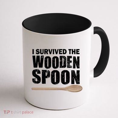 I Survived The Wooden Spoon Coffee Mug back