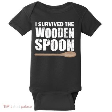 I Survived The Wooden Spoon Baby Bodysuit