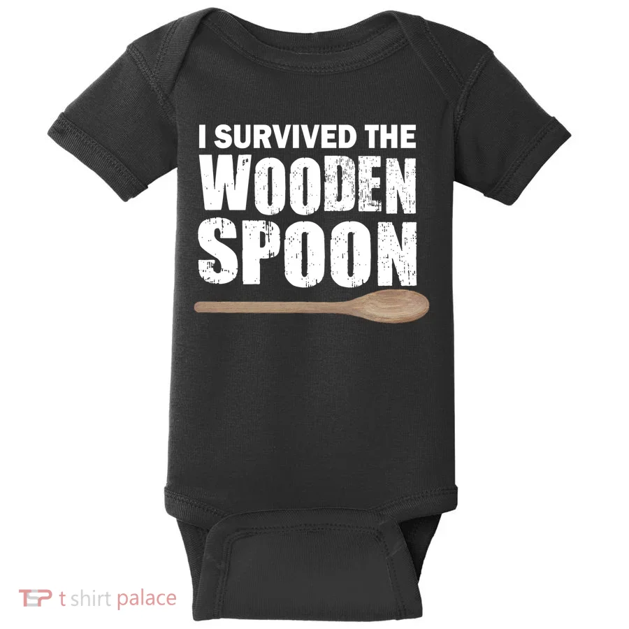 I Survived The Wooden Spoon Baby Bodysuit