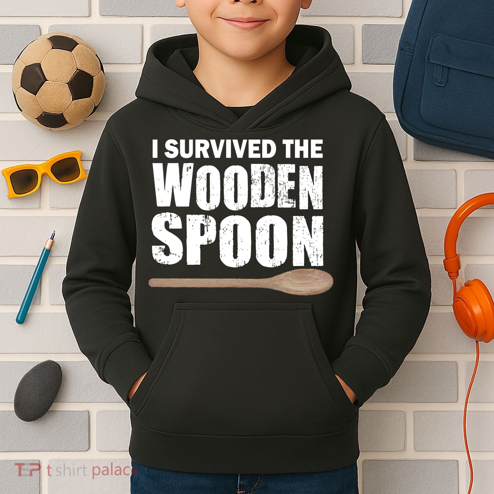 I Survived The Wooden Spoon Kids Hoodie