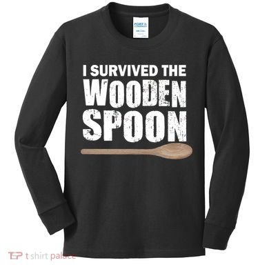 I Survived The Wooden Spoon Kids Long Sleeve Shirt