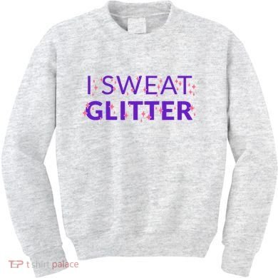 I Sweat Glitter Kids Sweatshirt