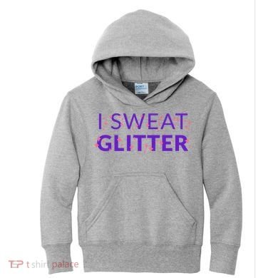 I Sweat Glitter Kids Hoodie
