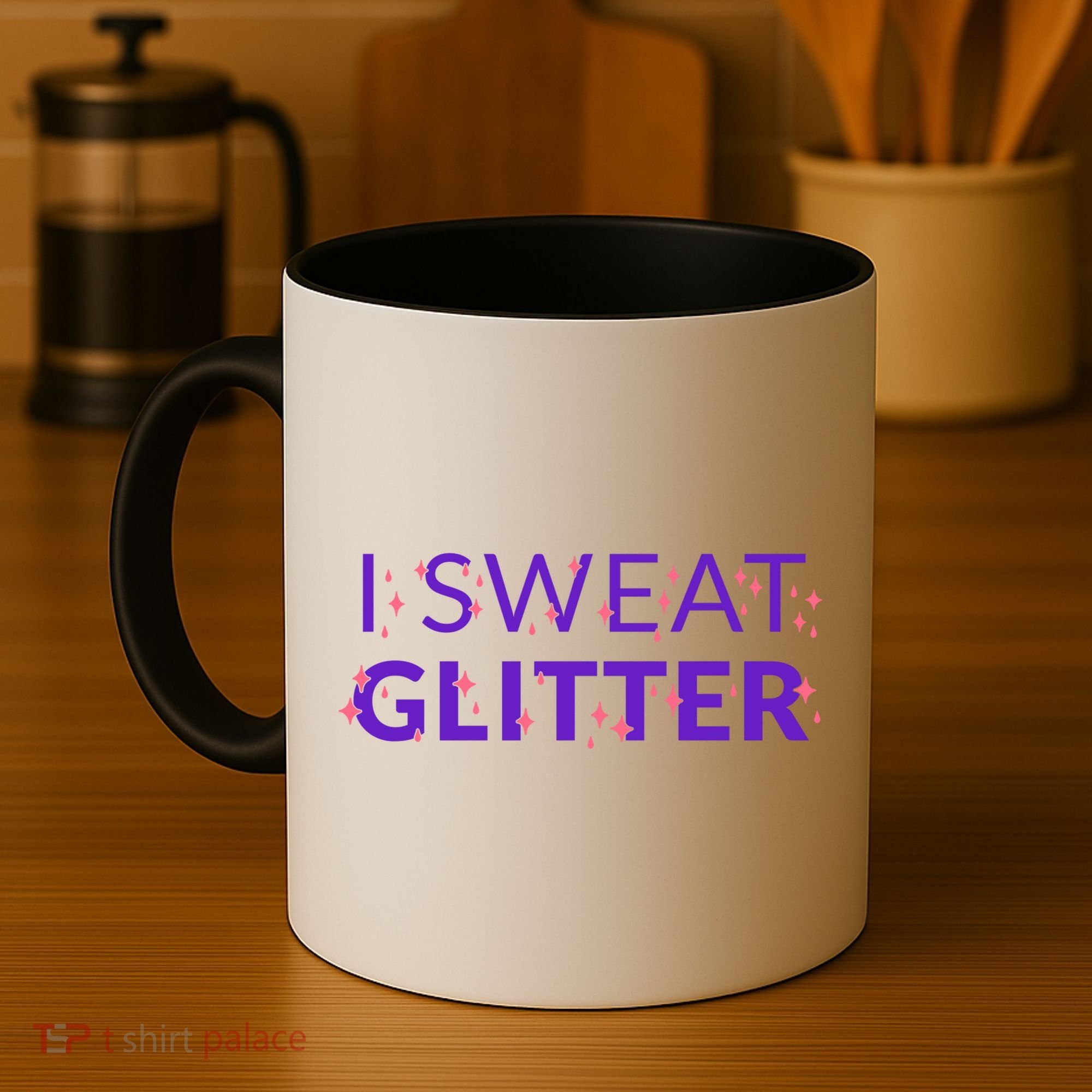 I Sweat Glitter Coffee Mug
