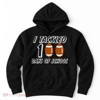 I Tackled 100 Days Of school Hoodie thumb 0