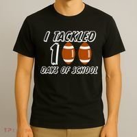 I Tackled 100 Days Of school T-Shirt thumb 3