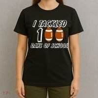 I Tackled 100 Days Of school T-Shirt thumb 4