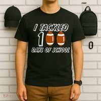 I Tackled 100 Days Of school T-Shirt thumb 6