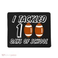 I Tackled 100 Days Of school Mousepad thumb 0