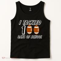 I Tackled 100 Days Of school Tank Top thumb 2