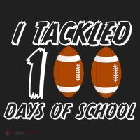 I Tackled 100 Days Of school Golf Towel thumb 3