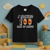 I Tackled 100 Days Of school Toddler T-Shirt thumb 3