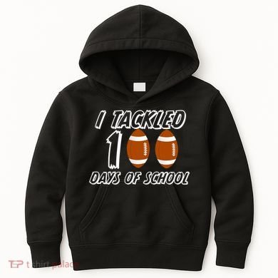I Tackled 100 Days Of school Kids Hoodie